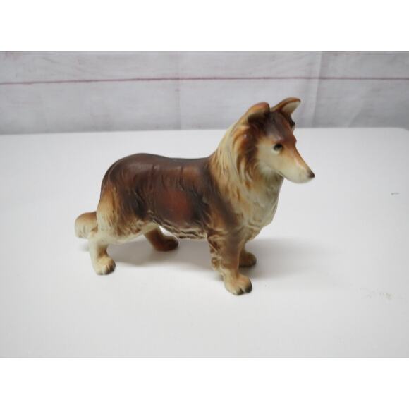 Vintage Collie Sheltie Dogs Figurines Set of 3 Miniature Japan Bone China - Picture 9 of 12